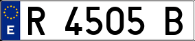 Trailer License Plate